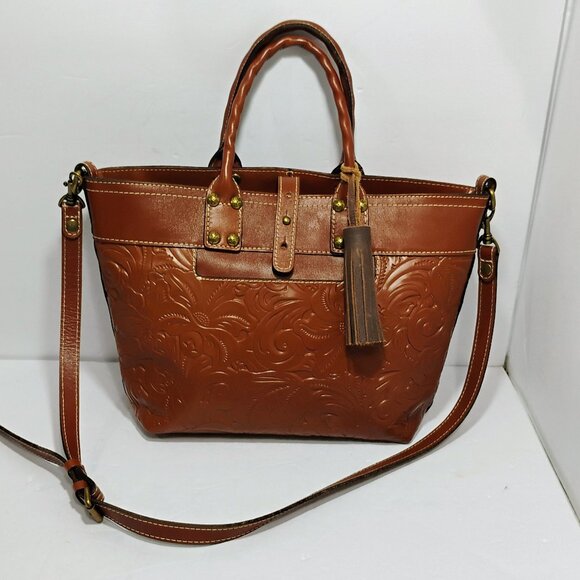 PATRICIA NASH EMBOSSED LEATHER PURSE - Picture 1 of 14